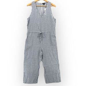 -DREW Women's Sleeveless Striped Linen Jumpsuit NWT M